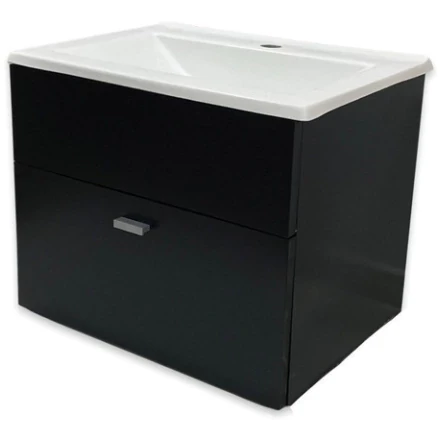 VANITORI COLGANTE NEGRO 50X38 C/BACHA