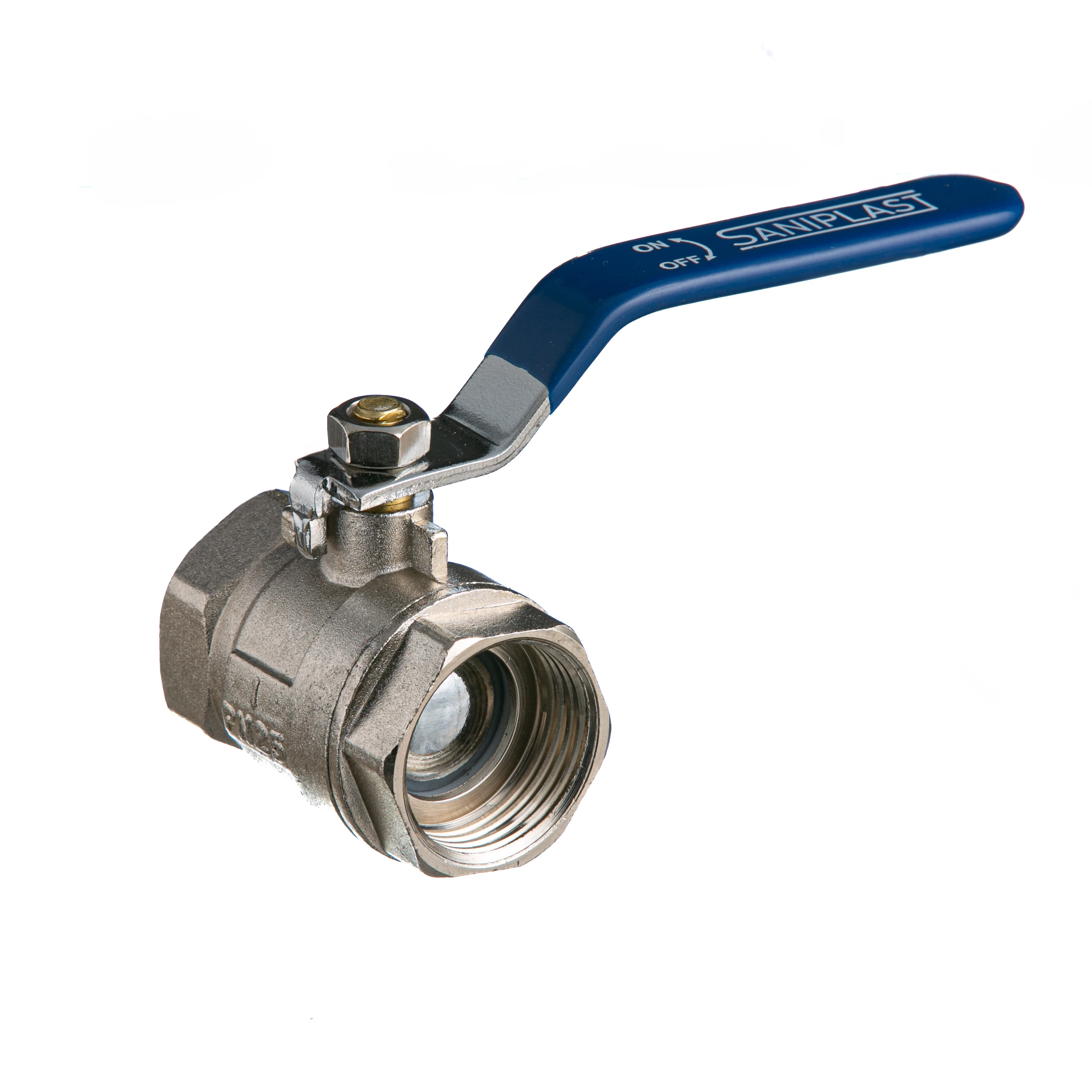 SANIPLAST LLAVE ESFERICA 1 1/4 METAL CROMO