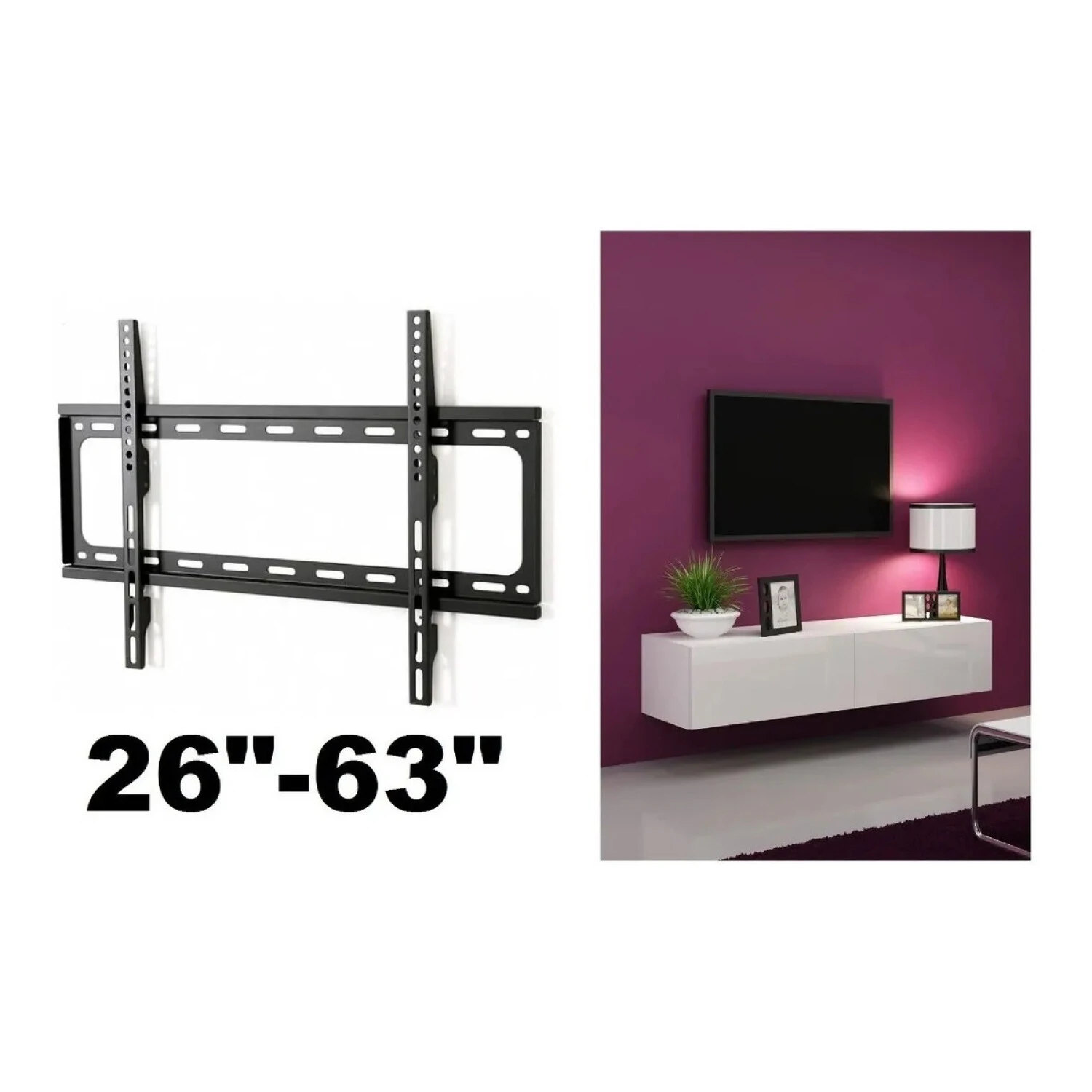 SOPORTE LED FIJO 26-63