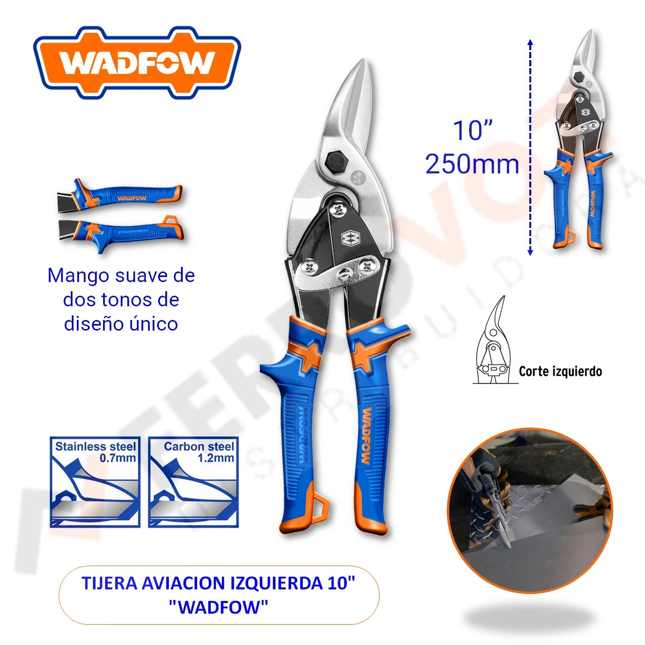 WADFOW TIJERA DE AVIACIÓN IZQUIERDA 10"