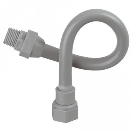 FLEXIBLE PLASTICO GRIS DE 1/2" X 30 CM. F/C