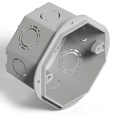 CAJA EMBUTIR PVC OCTOGONAL GRIS