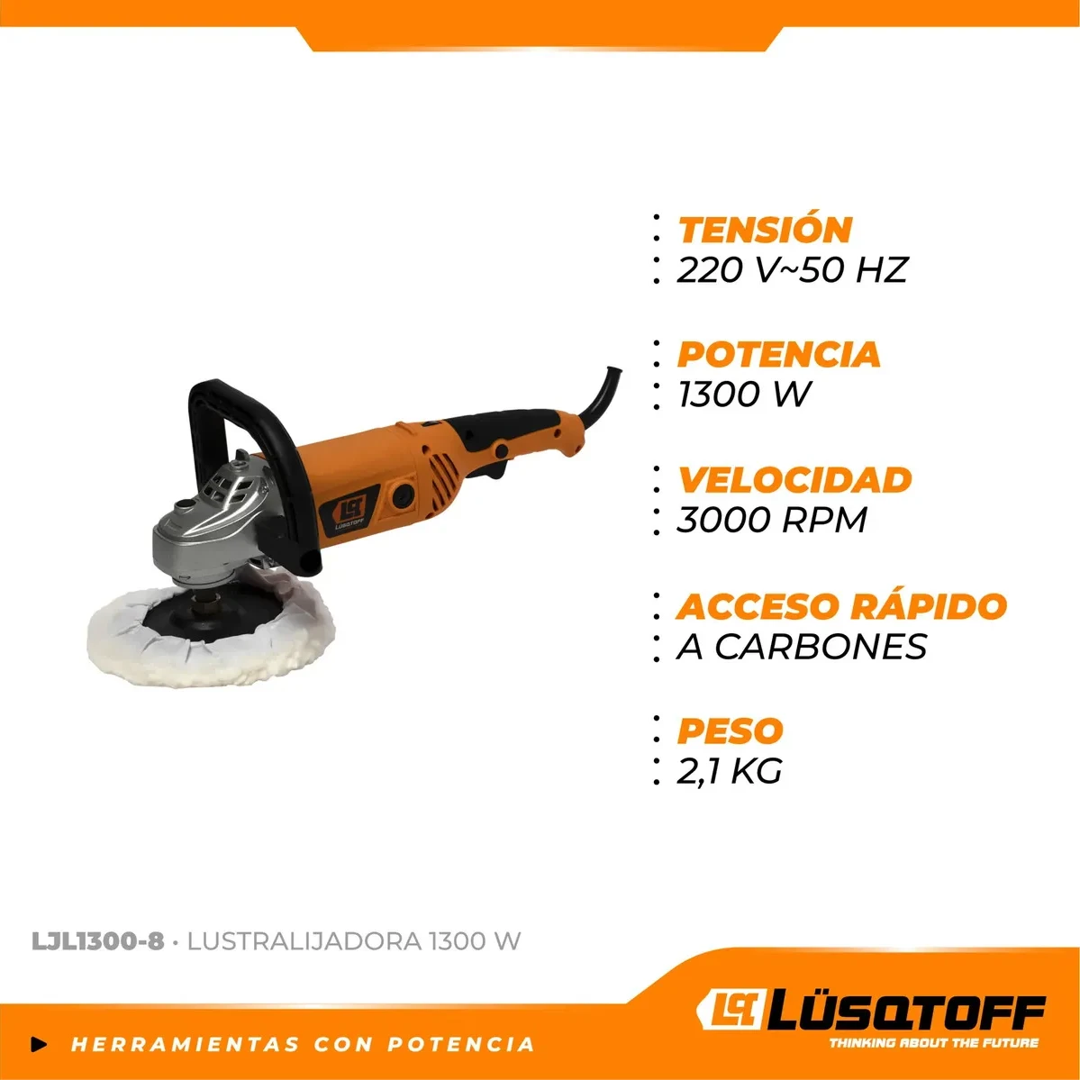 LUSQTOFF LUSTRALIJADORA • 1300 W - 180 MM