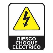 CARTEL-RIESGO DE CHOQUE ELECTRICO 190X270X08