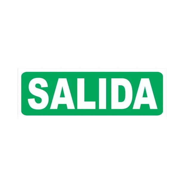 CARTEL- SALIDA  S/FLECHA 140 X 280 X 0.8