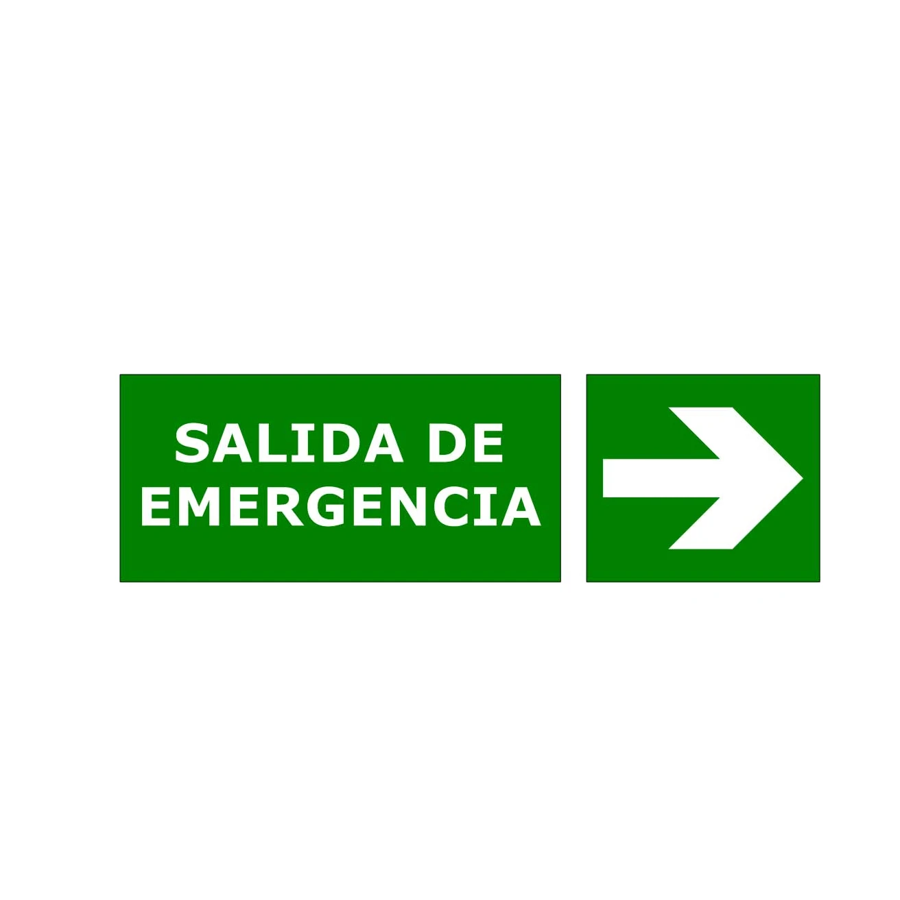 CARTEL- SALIDA  DE EMERG. C/FECHA DER 140X410
